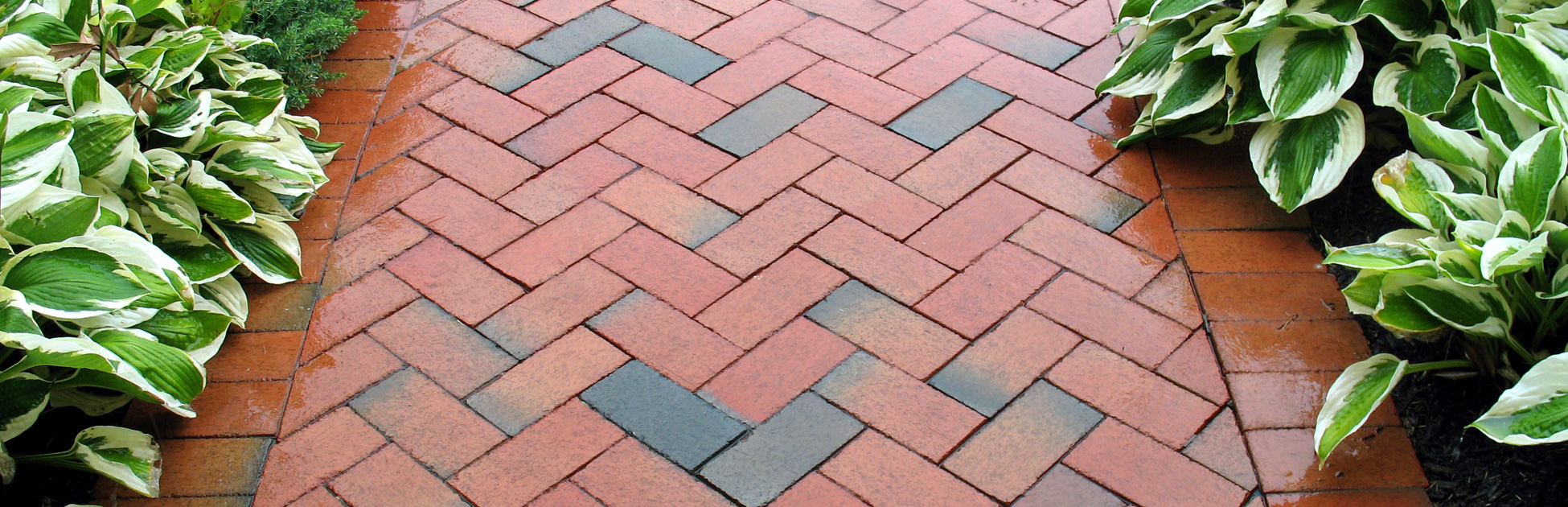 geometric design - brickwalk landscaping